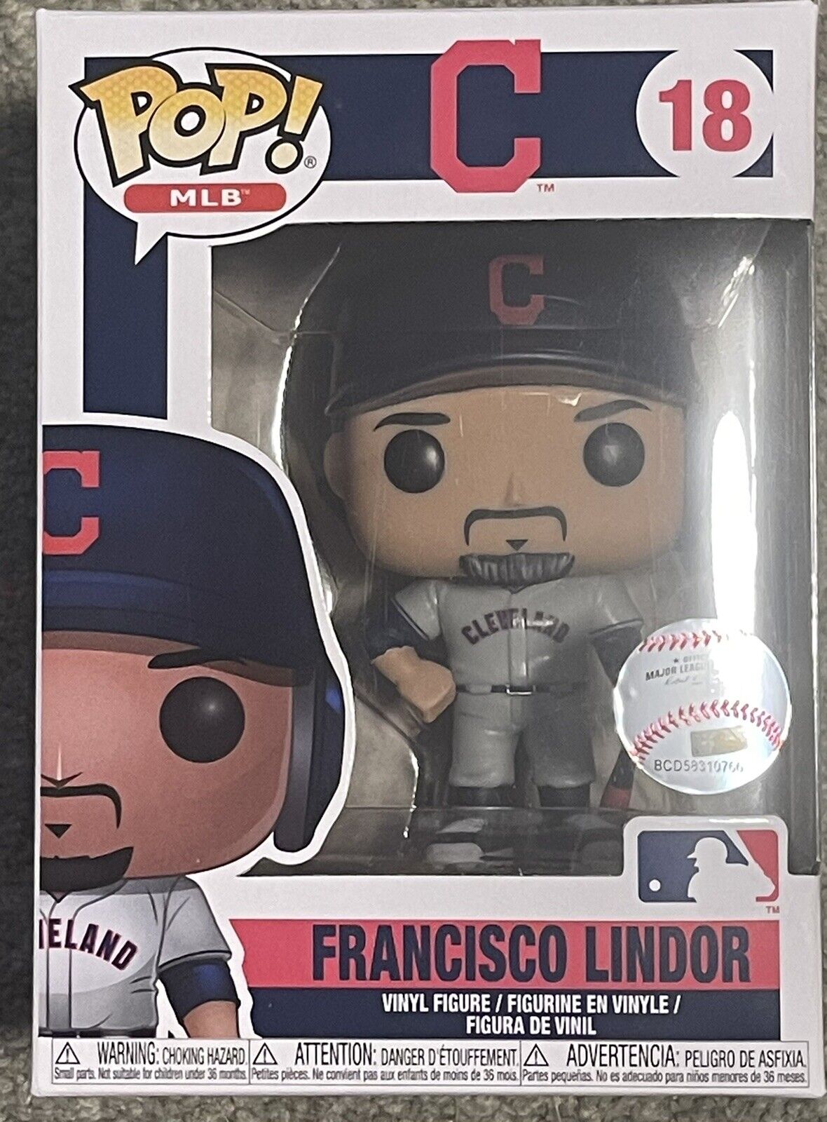 Cleveland Indians POP MLB Francisco Lindor Vinyl Figure #18