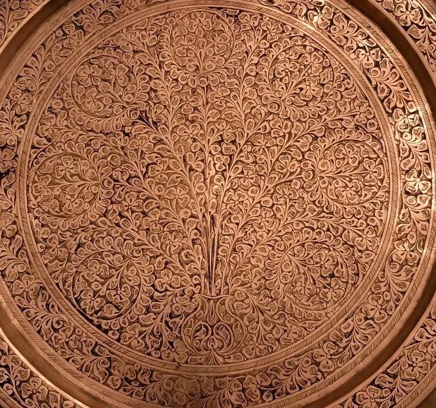 Etched Brass Tray 13 Etched Brass Tray 13