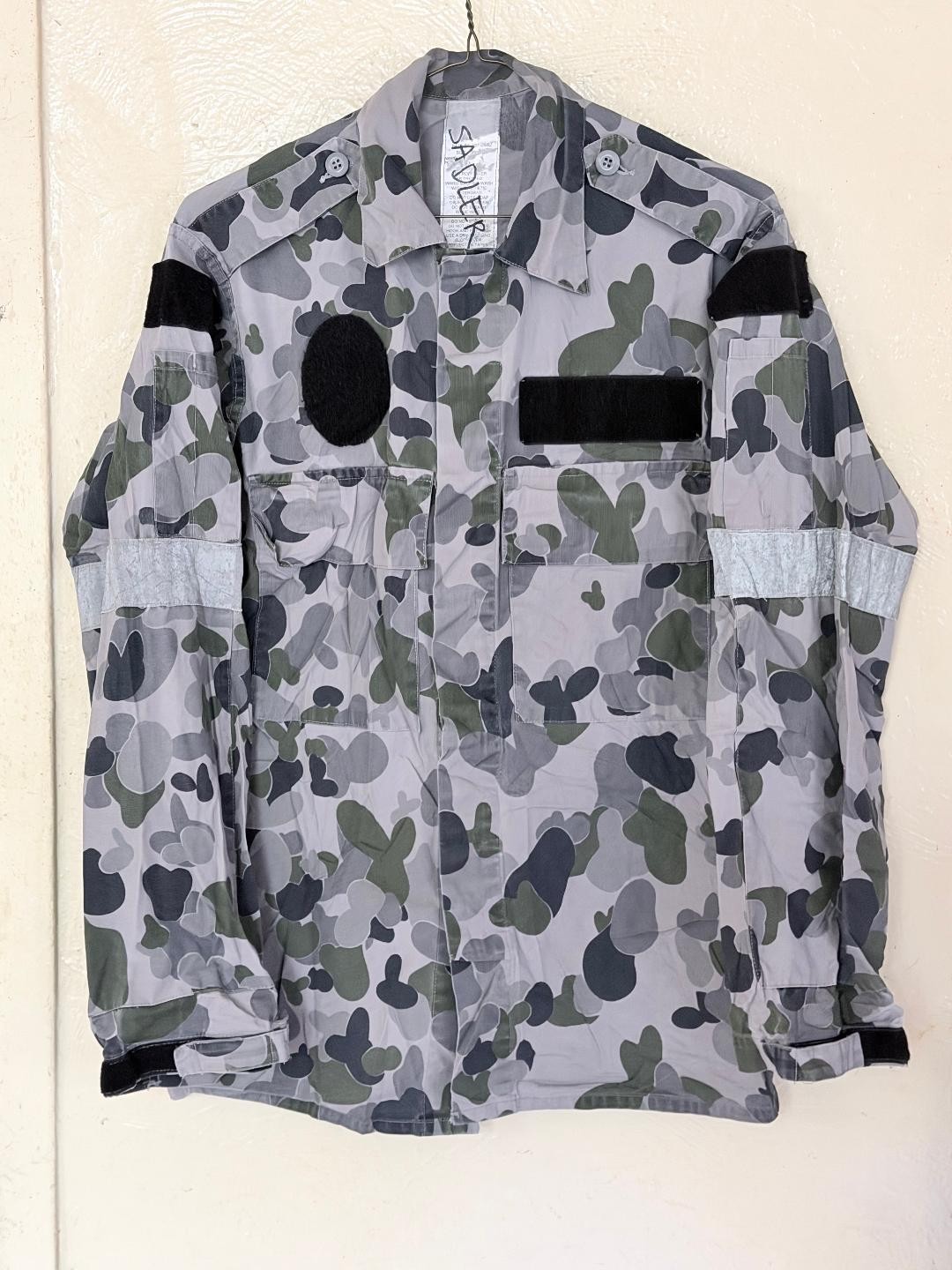 Vintage Royal Australian Navy DPNU camo shirt jacket reflective L Vintage Royal Australian Navy DPNU camo shirt jacket reflective L