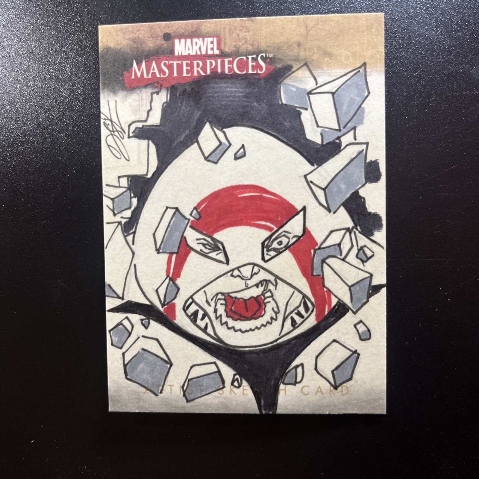 2008 Marvel Masterpieces Sketch Card JUGGERNAUT. 1/1 Original Art Artist Signed 2008 Marvel Masterpieces Sketch Card JUGGERNAUT. 1/1 Original Art Artist Signed