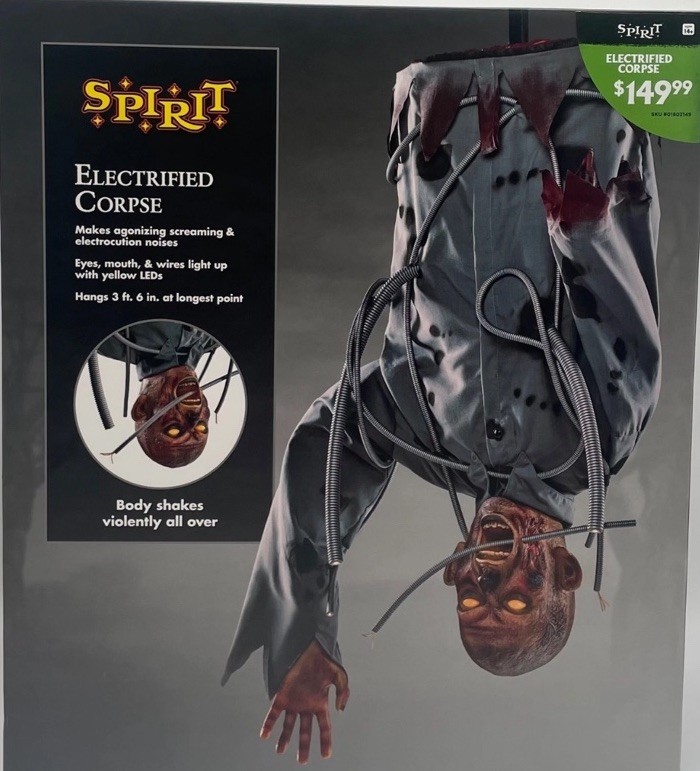 Spirit Halloween 3’ 6” Electrified Corpse Animatronic Spirit Halloween 3’ 6” Electrified Corpse Animatronic
