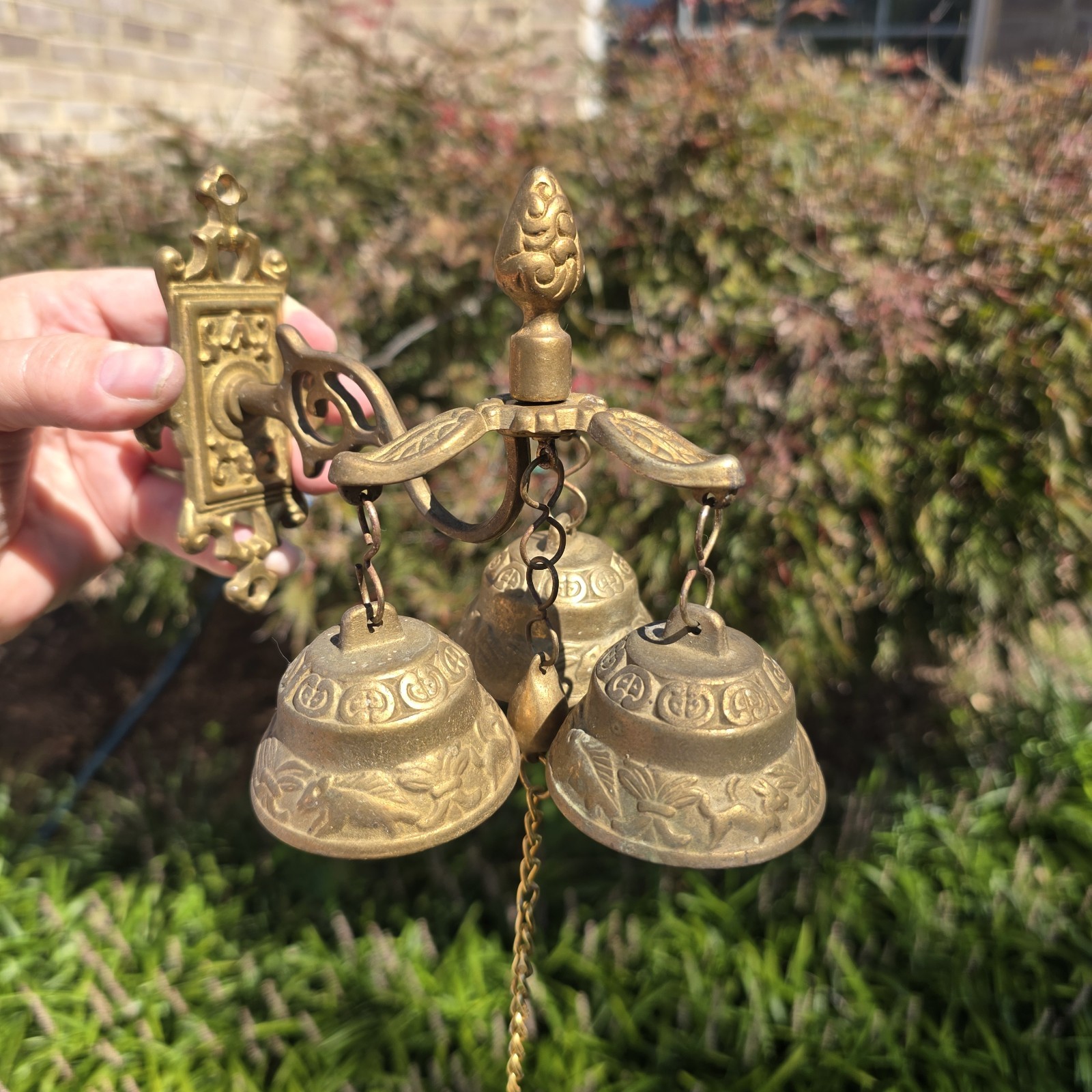 Vintage Shop Keeper Brass Door Bells Wall Mount Chimes Store Vintage Shop Keeper Brass Door Bells Wall Mount Chimes Store