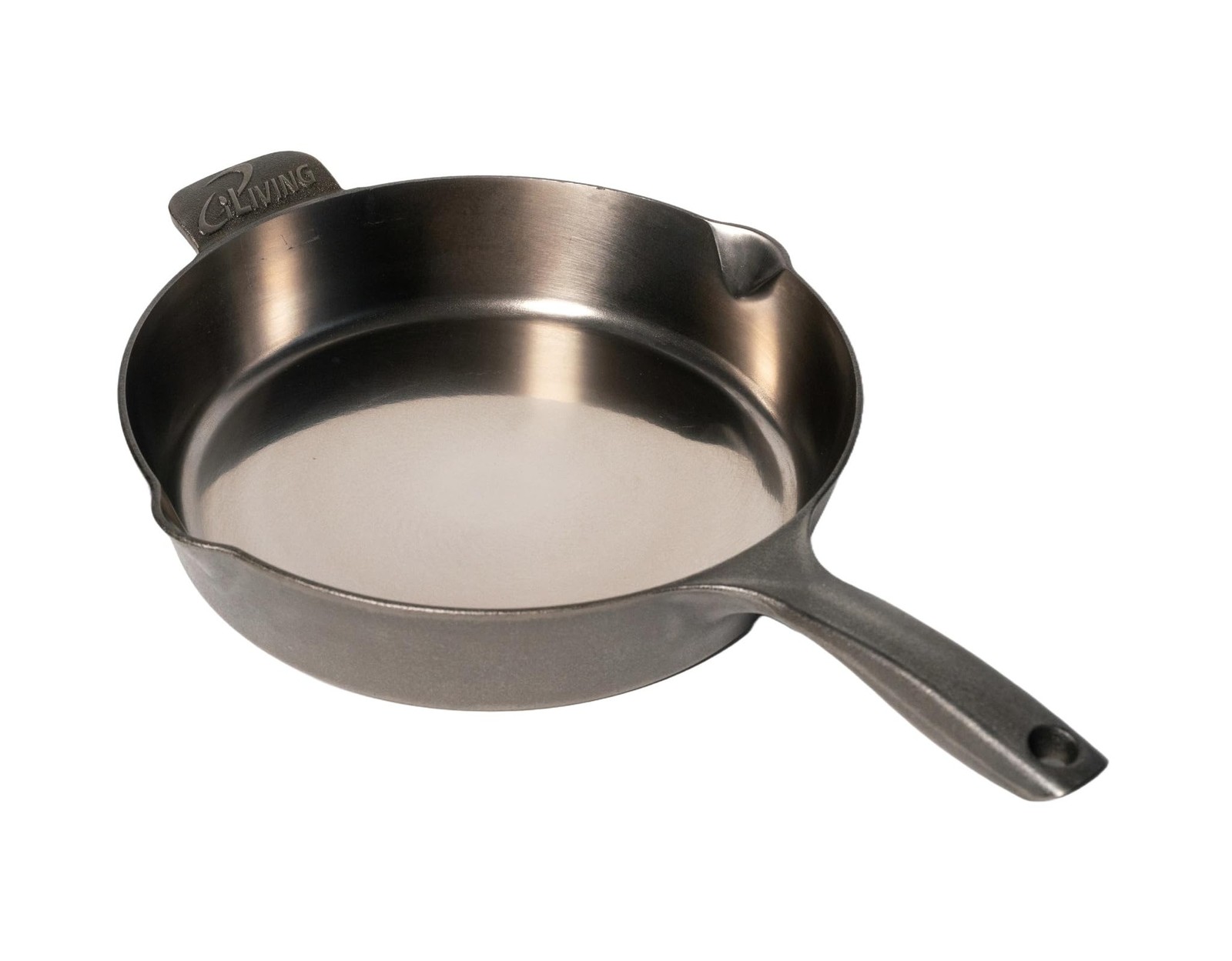 iLiving Un-seasoned Modern Heirloom Mirror Polished Cast Iron Skillet Pan 12 iLiving Un-seasoned Modern Heirloom Mirror Polished Cast Iron Skillet Pan 12