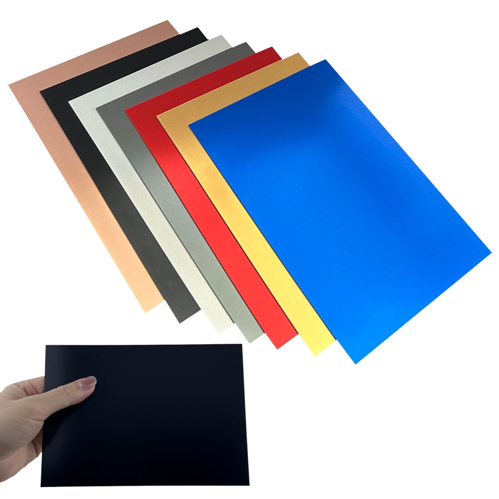 14Pcs Mixed Anodized Aluminum Sheets 5\ 14Pcs Mixed Anodized Aluminum Sheets 5\