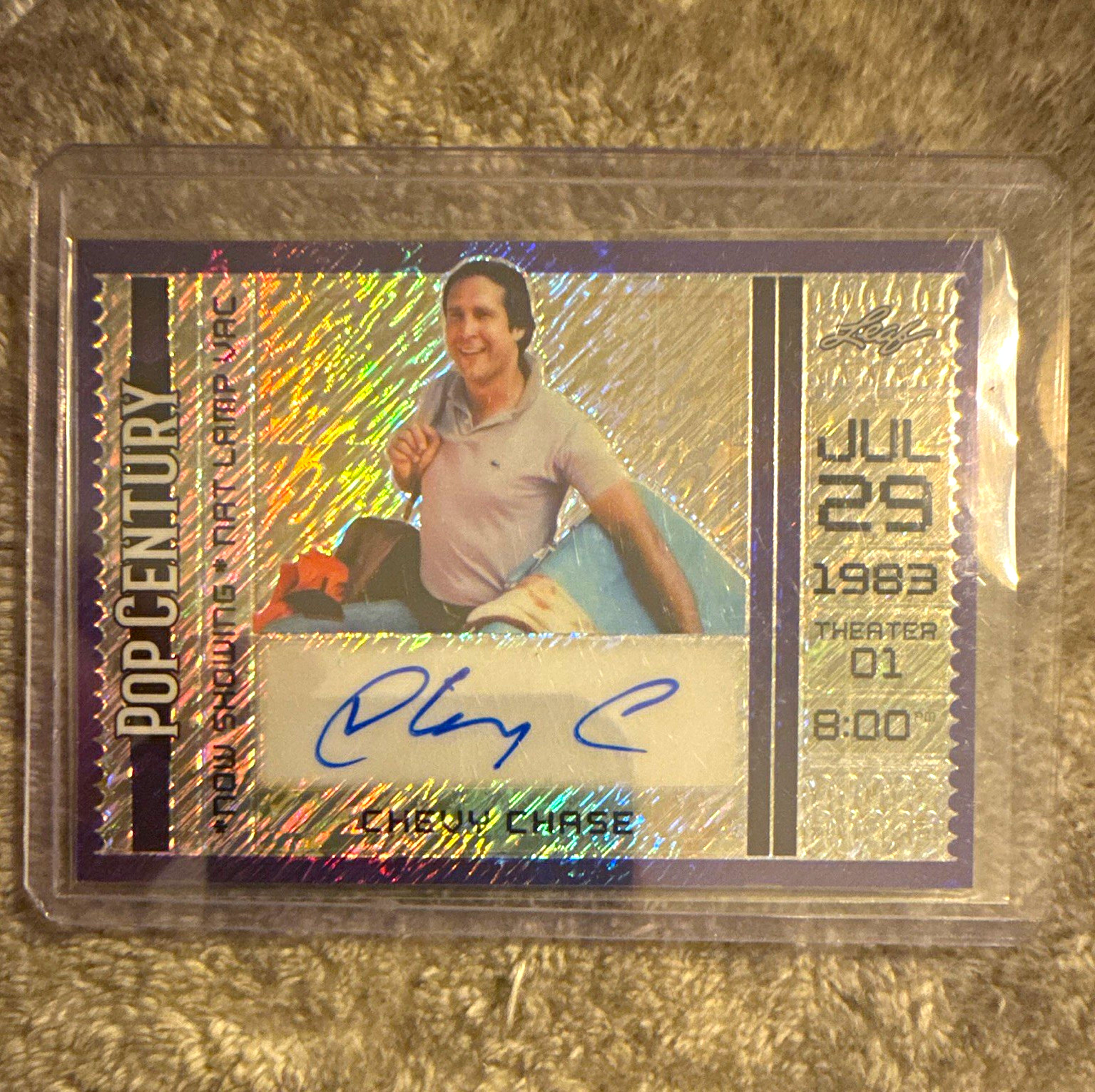 Leaf 2024 Pop Century Now Showing Chevy Chase Autograph Card NS-CC3 /10 Leaf 2024 Pop Century Now Showing Chevy Chase Autograph Card NS-CC3 /10