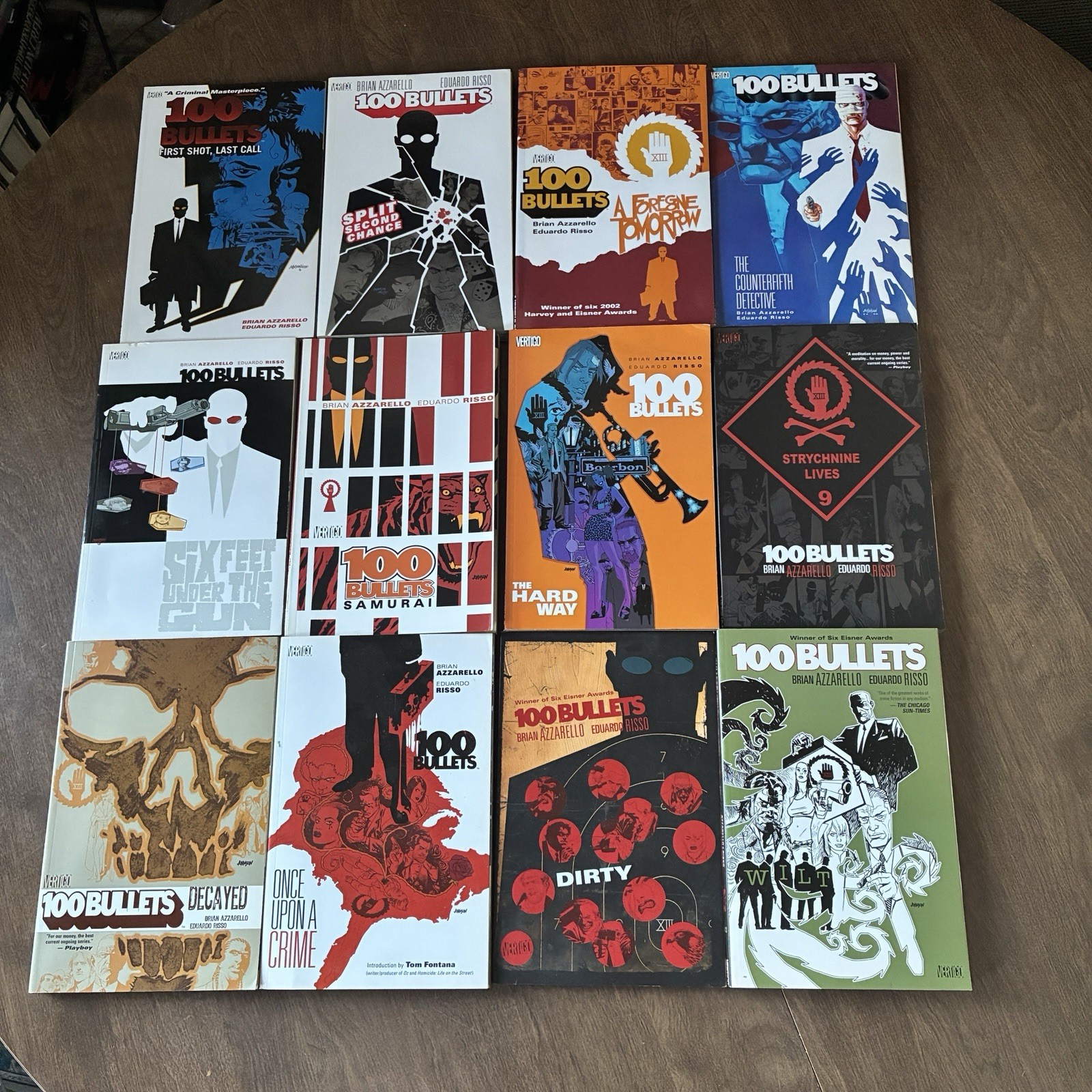 100 Bullets Lot Vol. 1, 2, 4, 5, 6, 7, 8, 9, 10, 11, 12, 13 Missing book #3 100 Bullets Lot Vol. 1, 2, 4, 5, 6, 7, 8, 9, 10, 11, 12, 13 Missing book #3