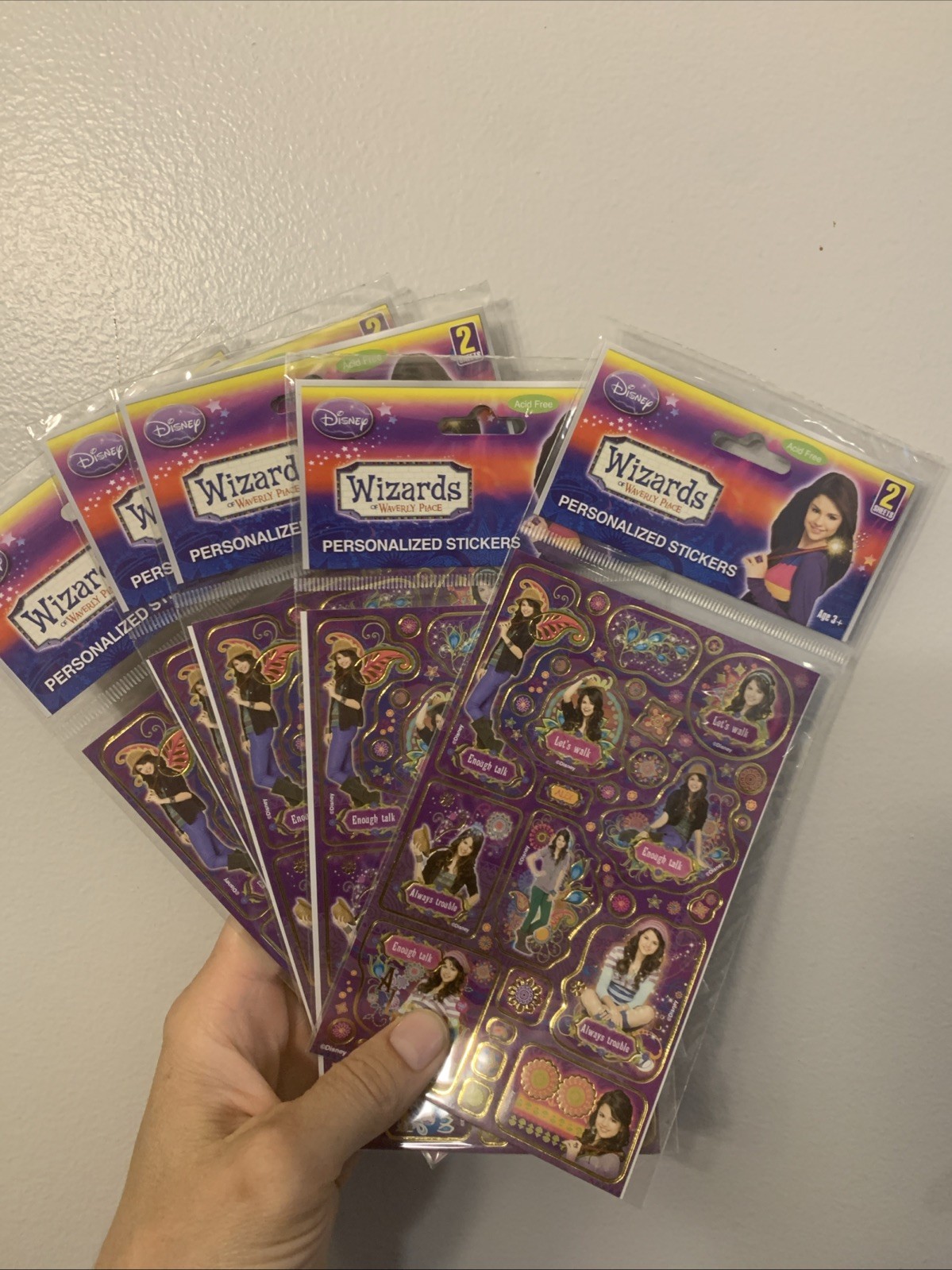 (3 Sets) Wizards of Waverly Place Selena Gomez Stickers 2 Sheets/Pack NEW (3 Sets) Wizards of Waverly Place Selena Gomez Stickers 2 Sheets/Pack NEW