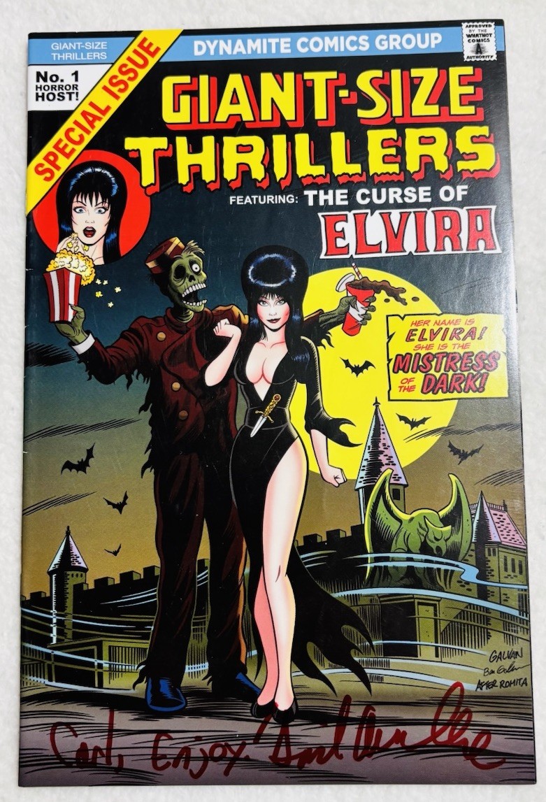 Giant-Size Thrillers Curse Of Elvira Mistress Dark Classic Horror-Signd Avallone Giant-Size Thrillers Curse Of Elvira Mistress Dark Classic Horror-Signd Avallone