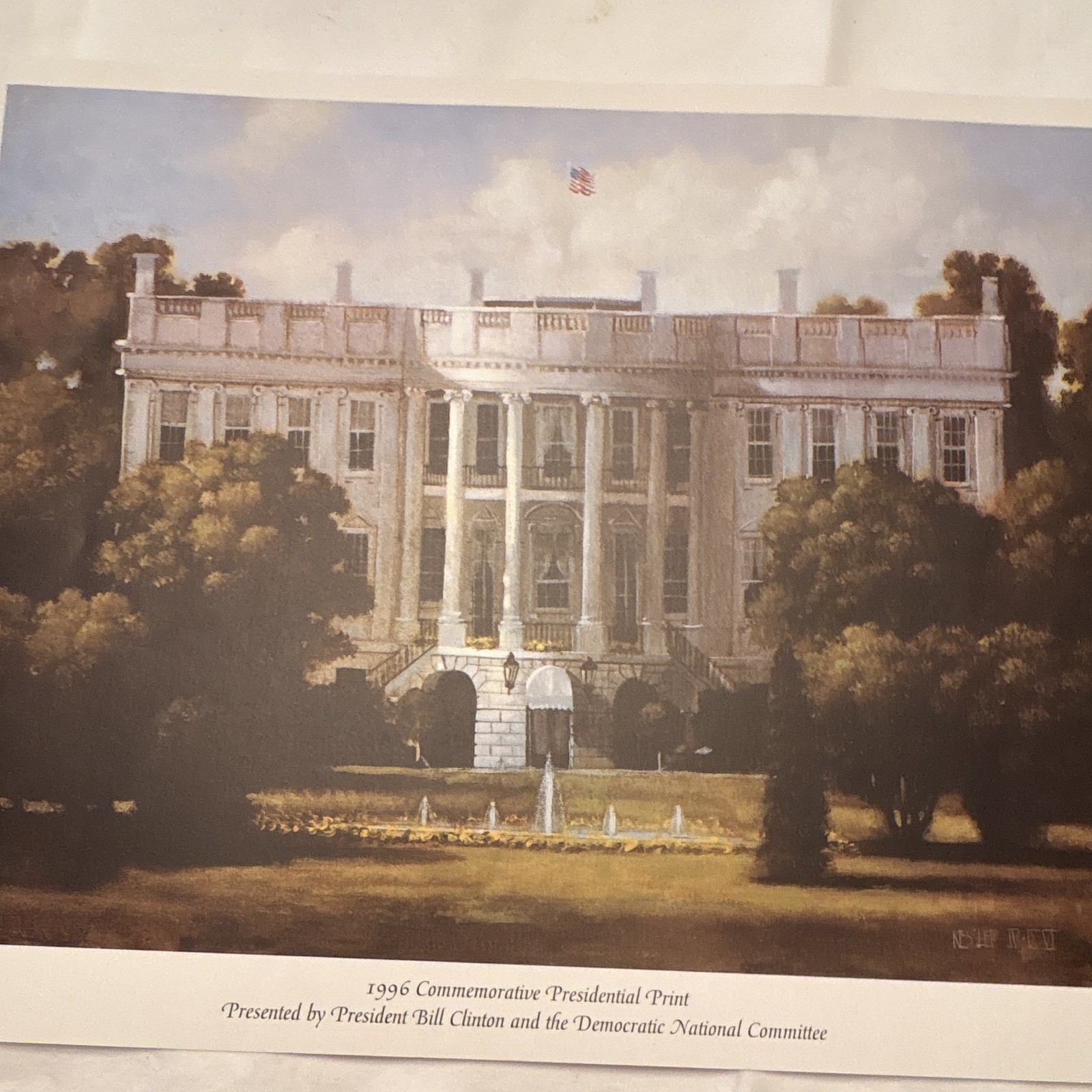 Commutative Prints Of Clinton/Gore Inauguration 1997, White House, And Sticker Commutative Prints Of Clinton/Gore Inauguration 1997, White House, And Sticker