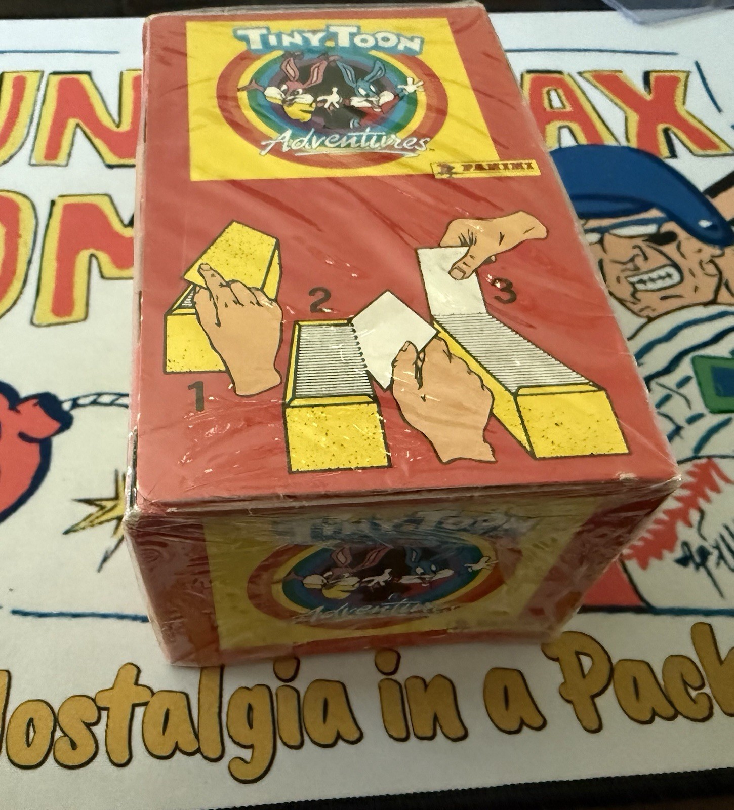 (1) Sealed Box 1991 Panini Tiny Toons Stickers (100 Packs) (1) Sealed Box 1991 Panini Tiny Toons Stickers (100 Packs)