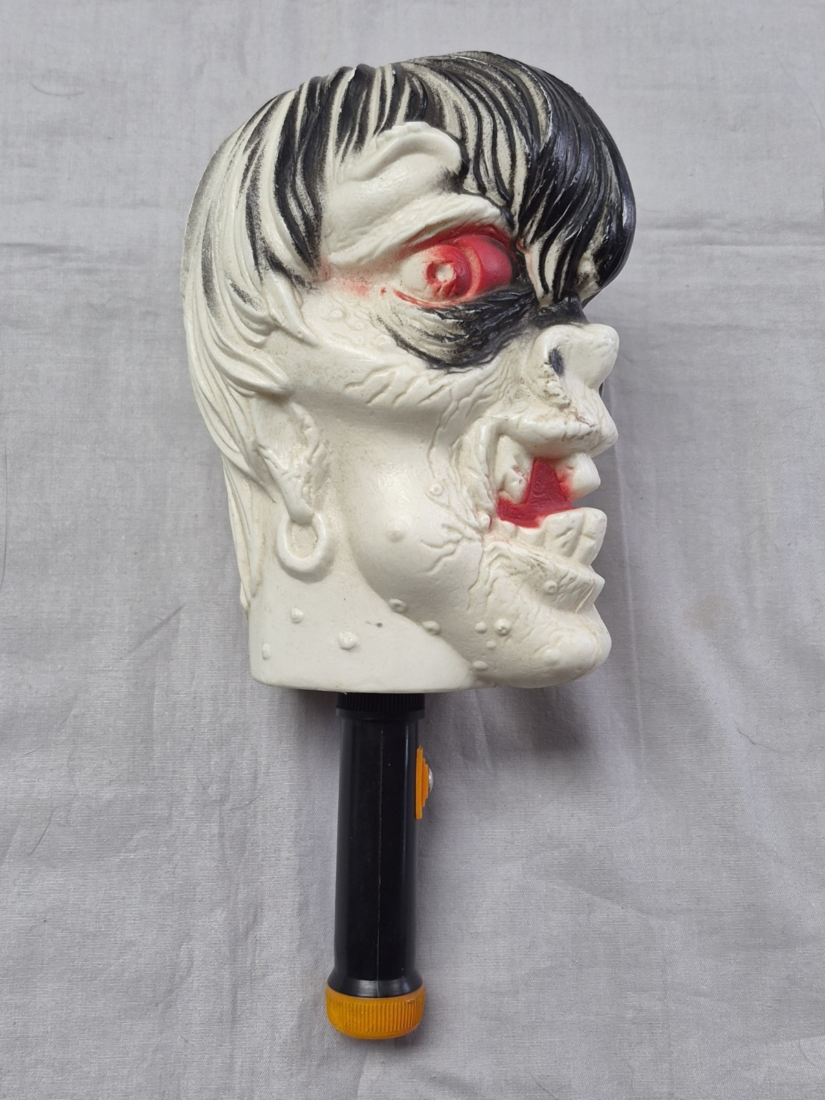 Vintage 1960’s Blow Mold Frankenstein Monster/Zombie Halloween Flashlight RARE