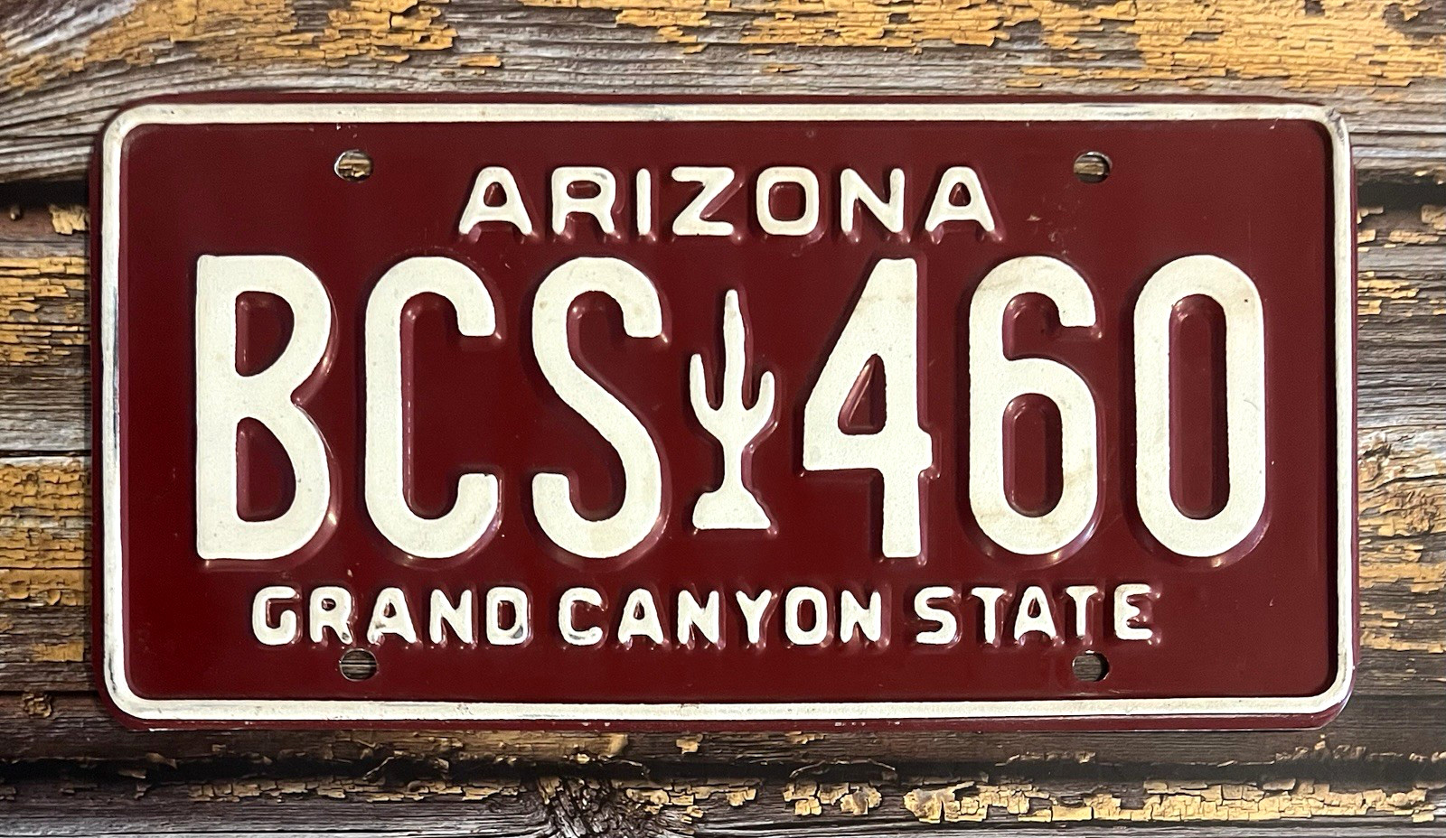1990s Arizona Automobile License Plate Grand Canyon State BCS 460 1990s Arizona Automobile License Plate Grand Canyon State BCS 460