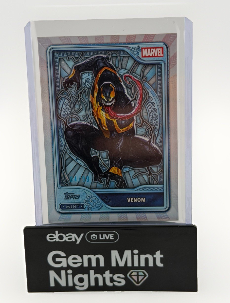 2026 Topps Marvel Mint Platinum Venom #102 04/99 Rare Parallel 2026 Topps Marvel Mint Platinum Venom #102 04/99 Rare Parallel