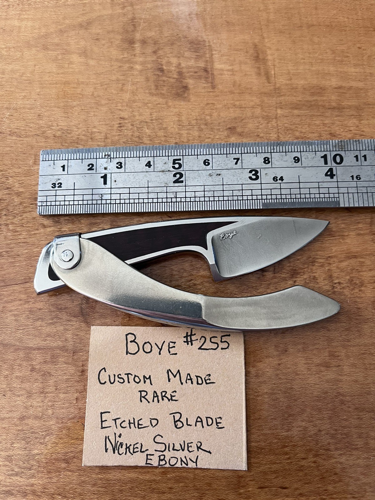 Rare DAVID BOYE TWEEZERLOCK Mini Folder Knife 440C Stainless 4.5\ Rare DAVID BOYE TWEEZERLOCK Mini Folder Knife 440C Stainless 4.5\