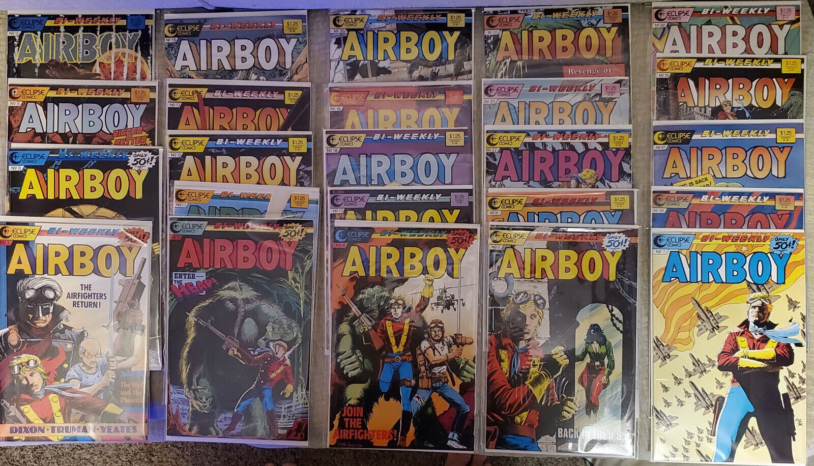 Airboy #2-32 (Eclipse 1986) High Grade- Single Issues $1.75-2.69 You Pick