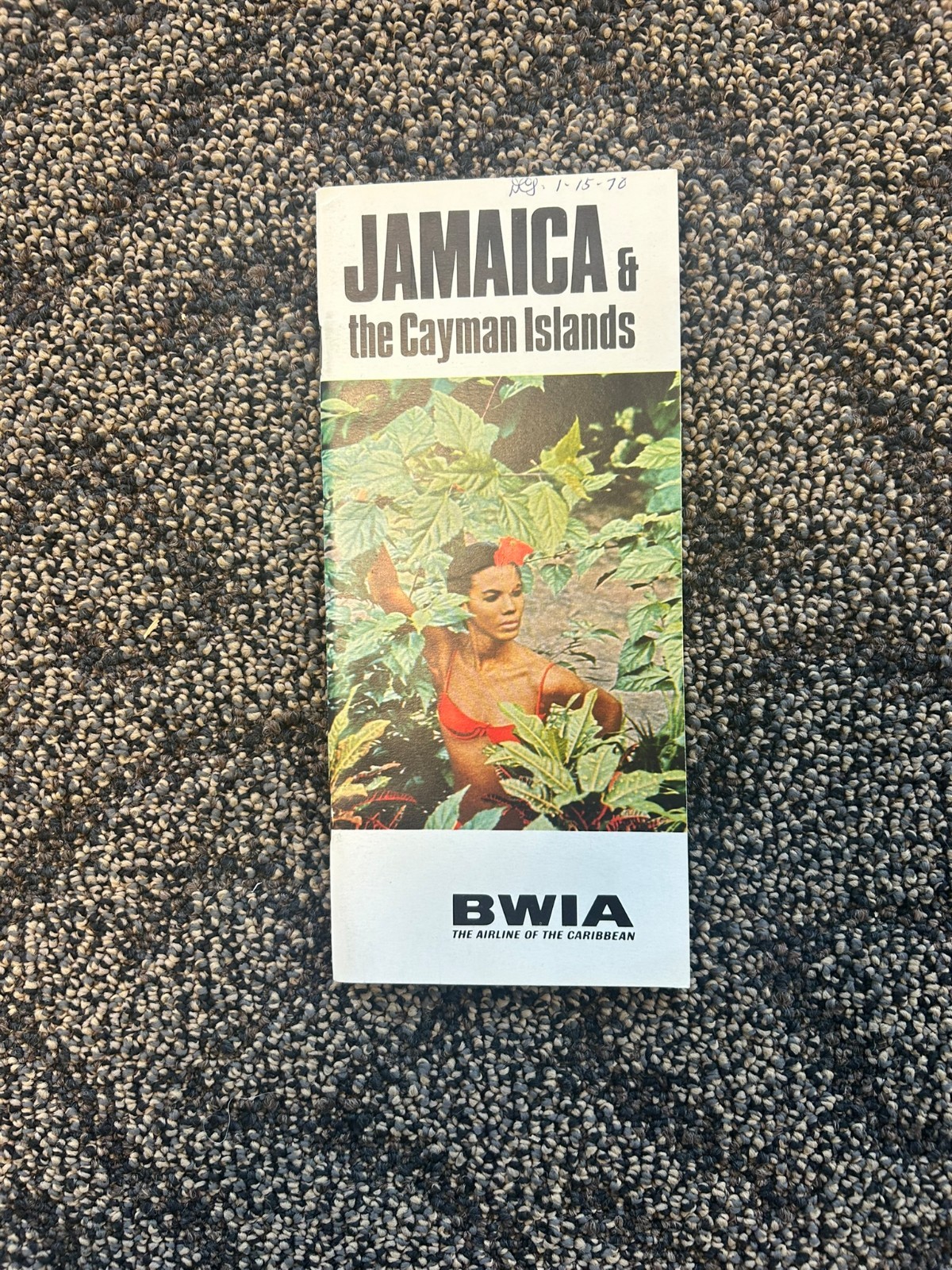 Vintage 1968 BWIA Jamaica & The Cayman Islands Brochure Vintage 1968 BWIA Jamaica & The Cayman Islands Brochure