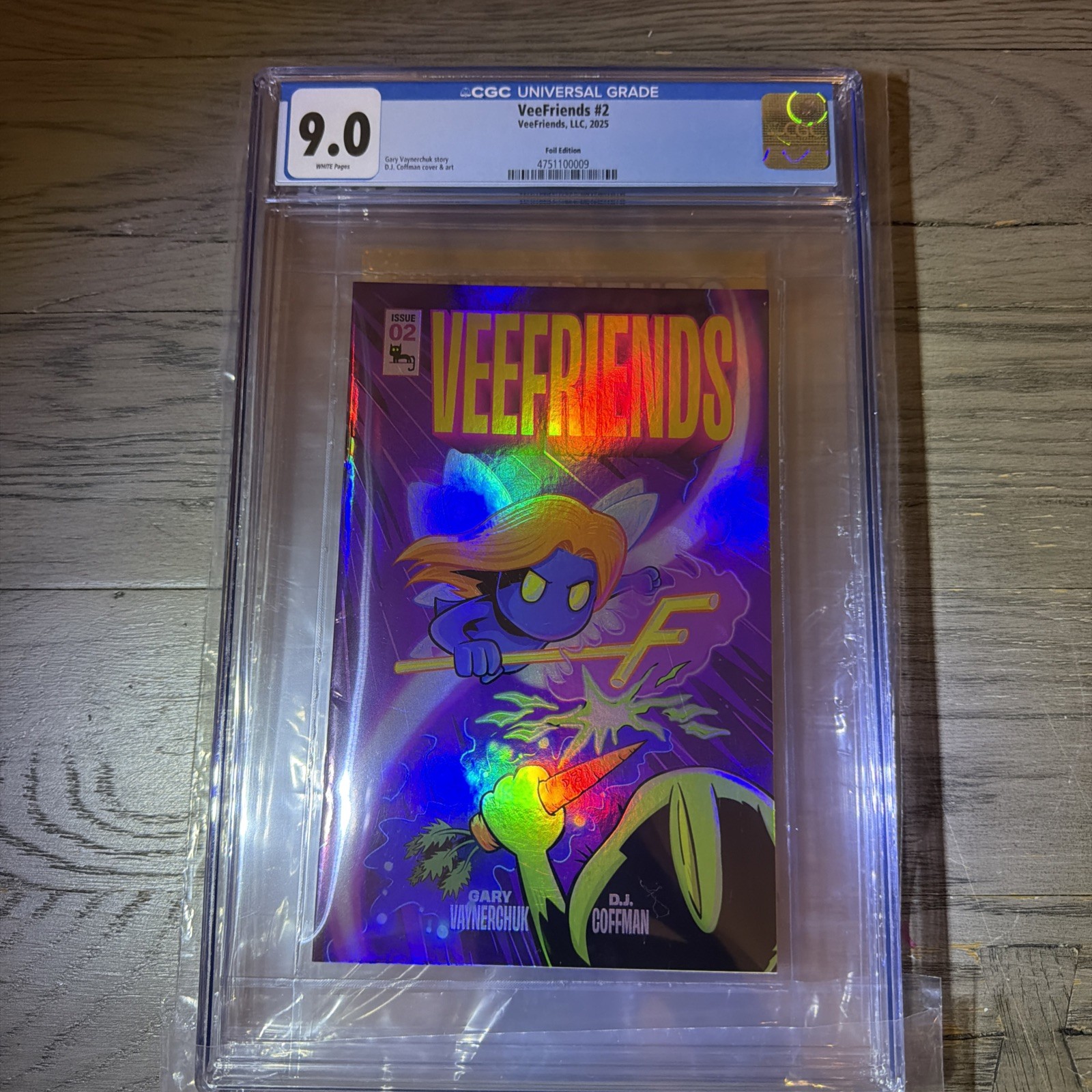 VeeFriends #2 Foil CGC 9.0 Fairy Gary Vaynerchuk Dj Coffman Rare VeeFriends #2 Foil CGC 9.0 Fairy Gary Vaynerchuk Dj Coffman Rare