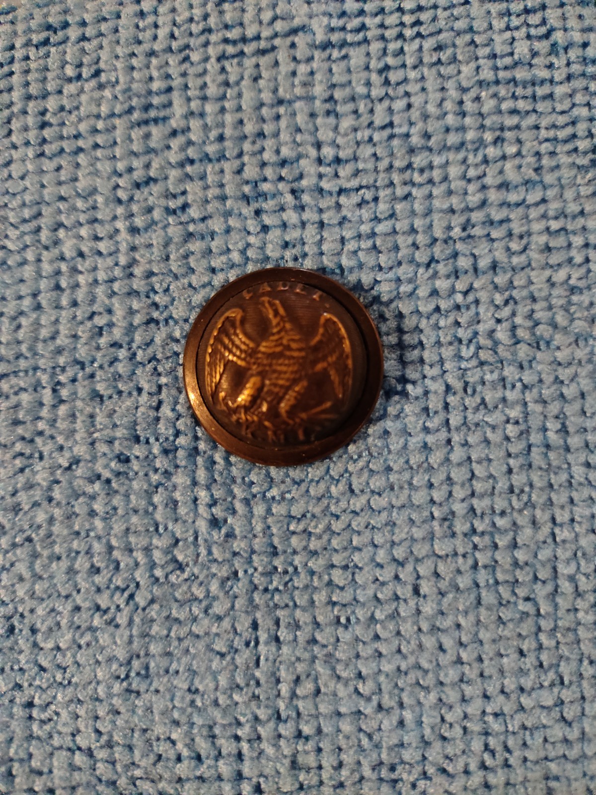 Vintage Kentucky Military Institute Uniform Cadet Staff Button 1870-1902s Vintage Kentucky Military Institute Uniform Cadet Staff Button 1870-1902s