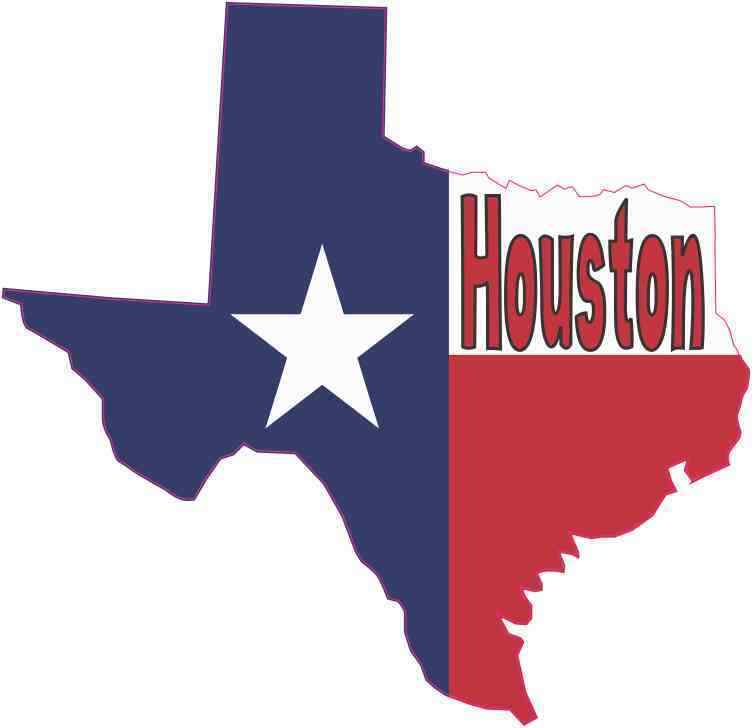 5x5 Houston Texas Flag Decal Bumper Sticker Window Vinyl Decal Stickers Decals
