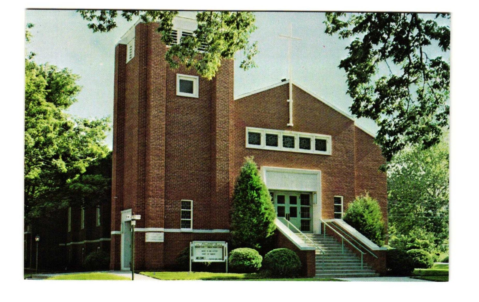 St Paul\'s EV Lutheran Church Falls City NE vintage postcard Unposted