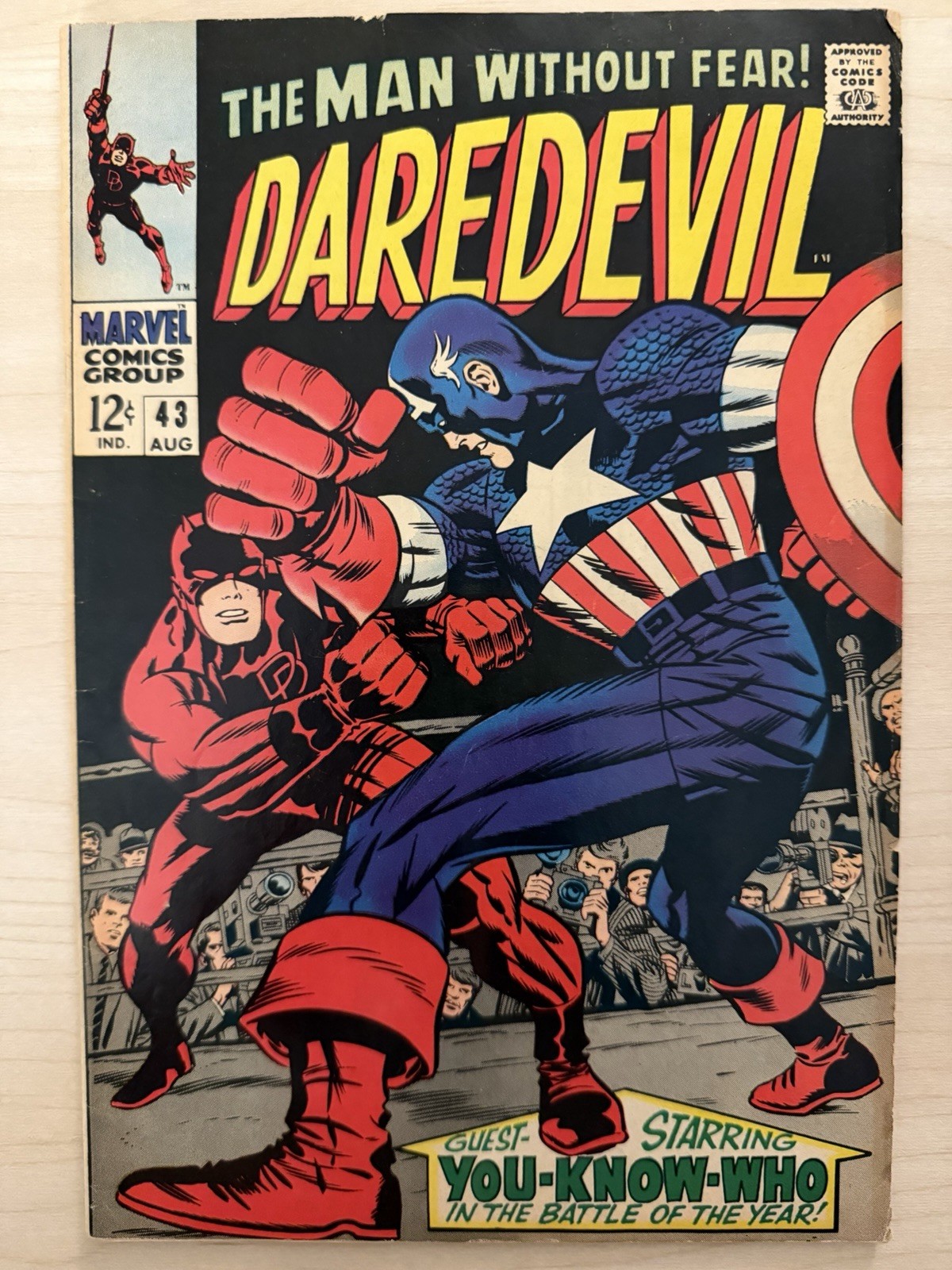 Daredevil #43 (Marvel Comics August 1968) - VG Daredevil #43 (Marvel Comics August 1968) - VG