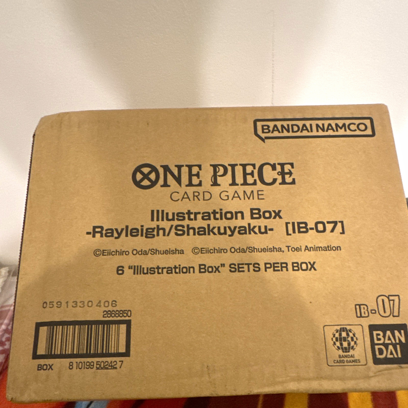 Bandai Namco One Piece Card Game IB-07 Rayleigh/Shakuyaku Case x6