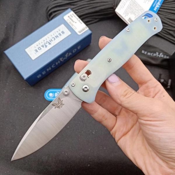 Benchmade 535 Bugout S30V Jade Green Satin Drop Point EDC Pocket Knife
