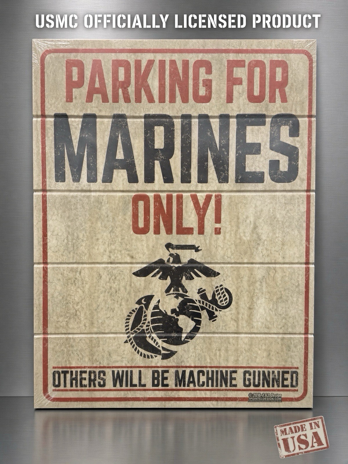 12x16 Wood Wall Sign Plaque USMC United States Marines Parking Only Made In USA 12x16 Wood Wall Sign Plaque USMC United States Marines Parking Only Made In USA