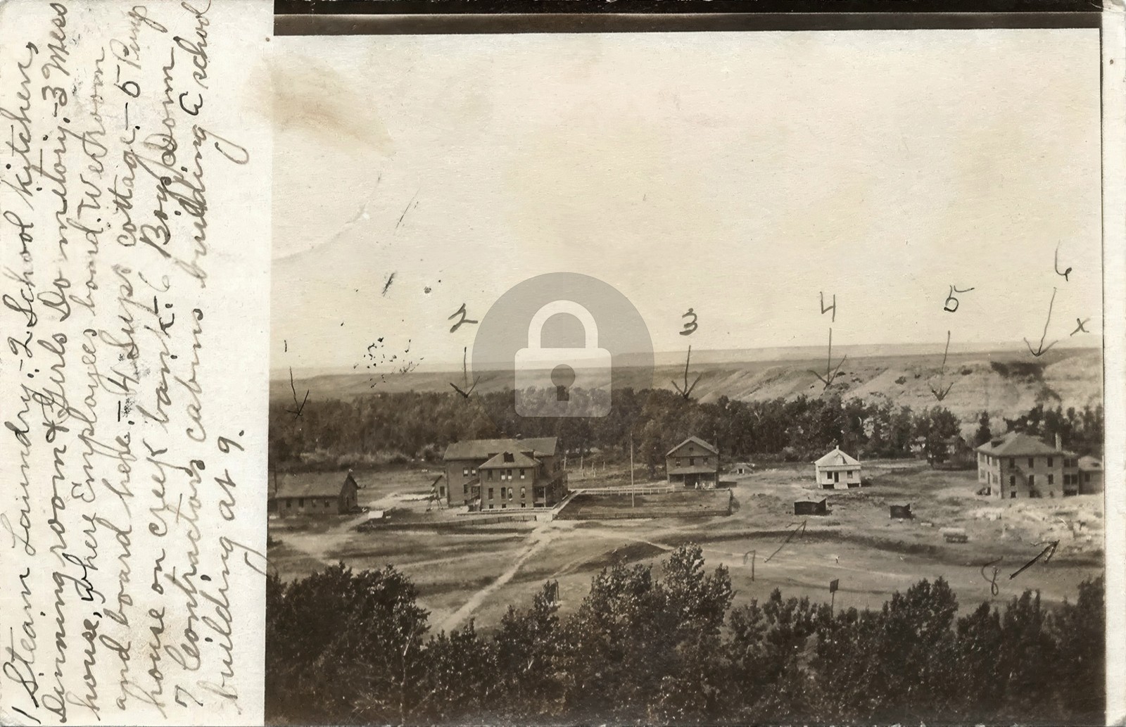 Cut Bank Boarding School Indian Browning Montana RPPC Photo Postcard COPY Cut Bank Boarding School Indian Browning Montana RPPC Photo Postcard COPY