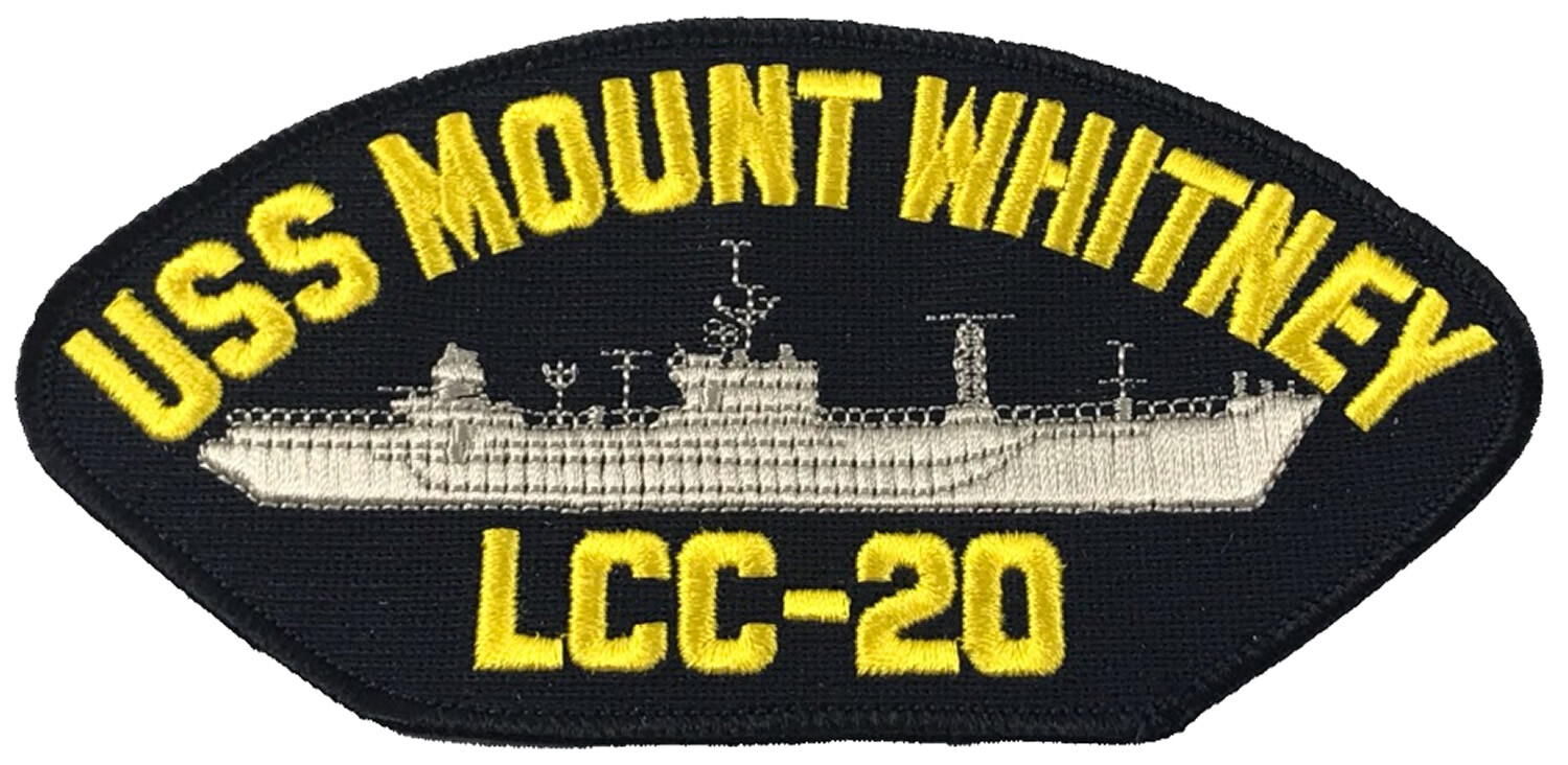 USS MOUNT WHITNEY LCC-20 SHIP PATCH - GREAT COLOR - Veteran Owned Business USS MOUNT WHITNEY LCC-20 SHIP PATCH - GREAT COLOR - Veteran Owned Business