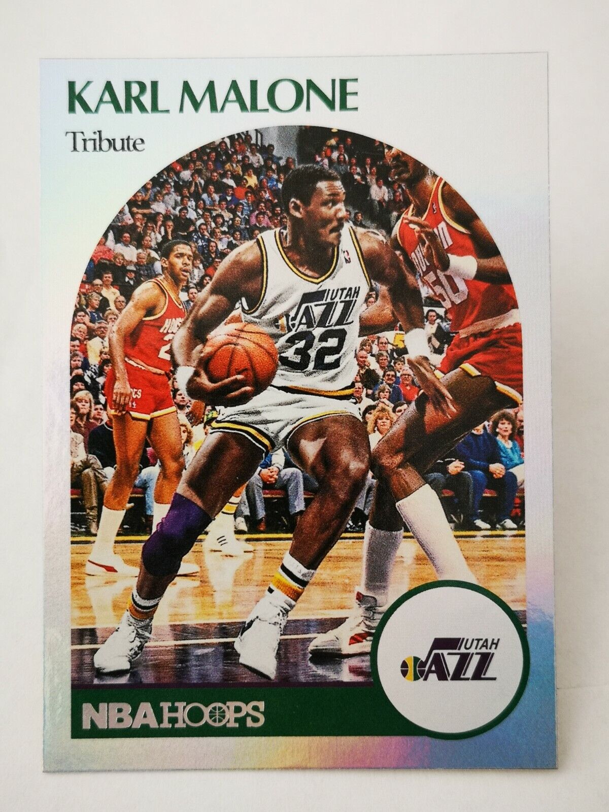 2020-21 N20 NBA Tribute Silver Holo Hoops Sandwiches #263 Utah Jazz HOF Karl Malone