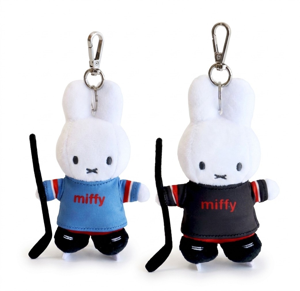 Official Miffy Winter Olympics Ice Hockey SET Plush Doll Keychain Bagcharm NEW Official Miffy Winter Olympics Ice Hockey SET Plush Doll Keychain Bagcharm NEW