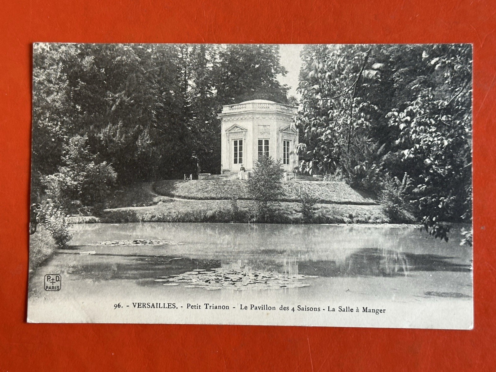 1909 VERSAILLES FRANCE Antique Postcard~FOUR SEASONS PAVILION ~LA SALLE A MANGER