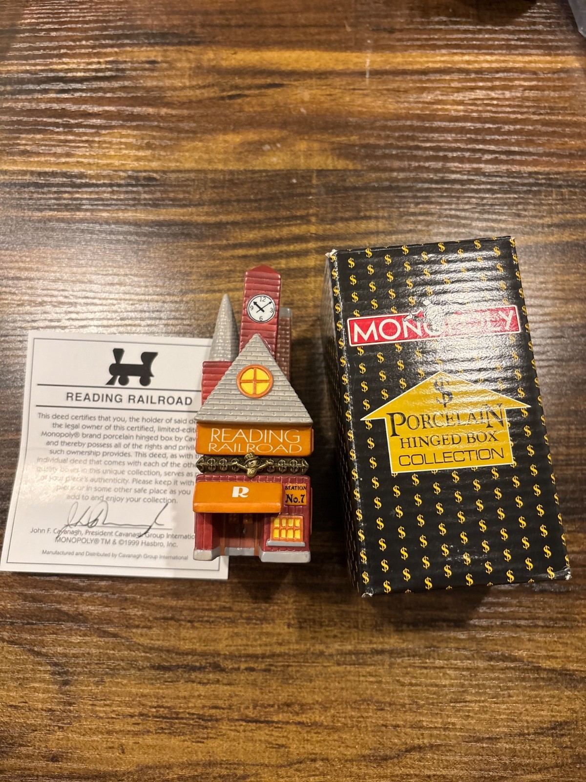 Vintage 1999 Hasbro Monopoly “Electric Company” Porcelain Hinged Trinket Box Vintage 1999 Hasbro Monopoly “Electric Company” Porcelain Hinged Trinket Box