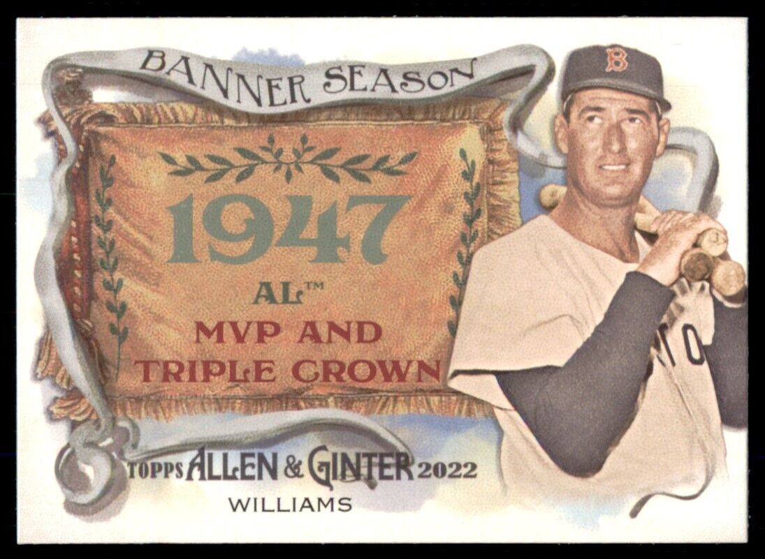 2022 Allen and Ginter Banner Seasons #BS-7 Ted Williams  - Boston Red Sox