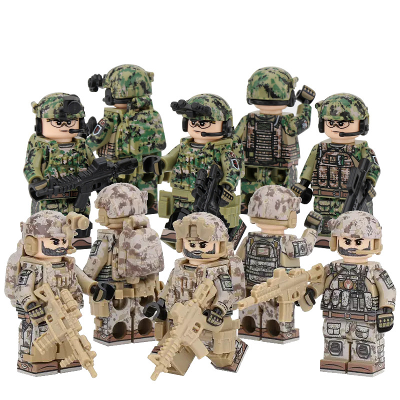 Elite Delta Force Mini Military Figures Set – 10 U.S. Soldiers with Gears Elite Delta Force Mini Military Figures Set – 10 U.S. Soldiers with Gears