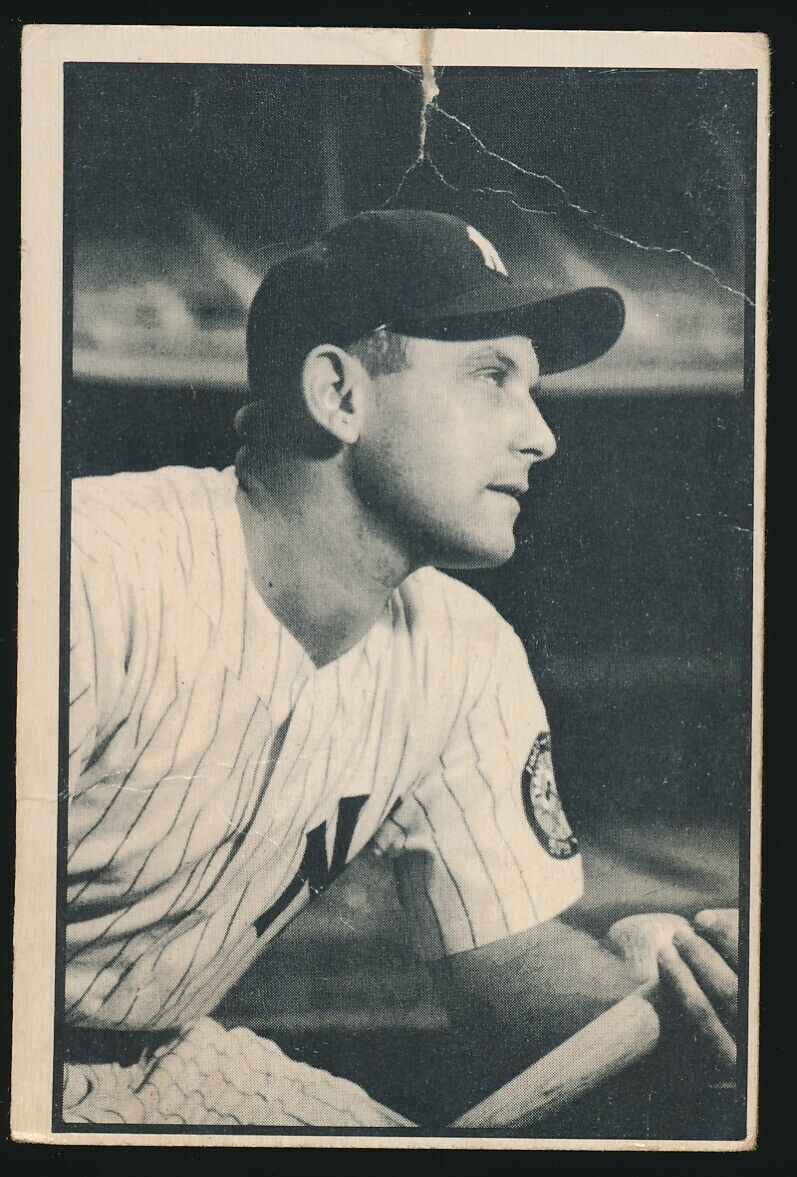 #31 GENE WOODLING 1953 Bowman Baseball Black White NEW YORK YANKEES