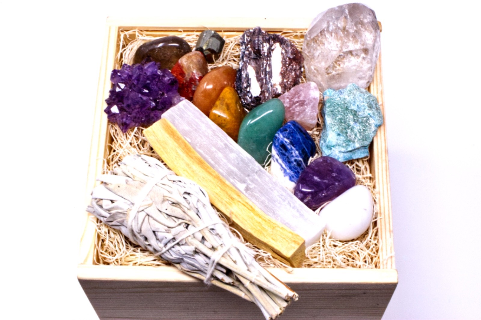 Abundance Premium Crystal Set : Wooden Logo Box Abundance Premium Crystal Set : Wooden Logo Box