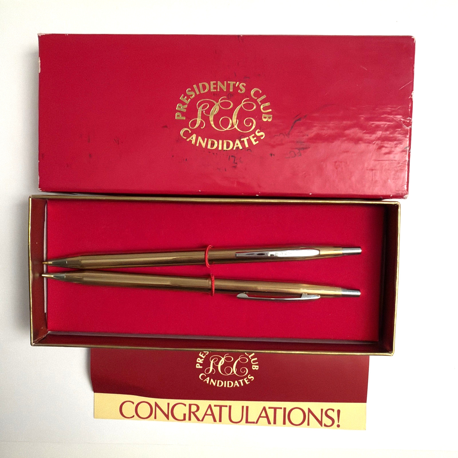 Vintage Avon President's Club Candidates Pen & Pencil Set New Old Stock Vintage Avon President's Club Candidates Pen & Pencil Set New Old Stock