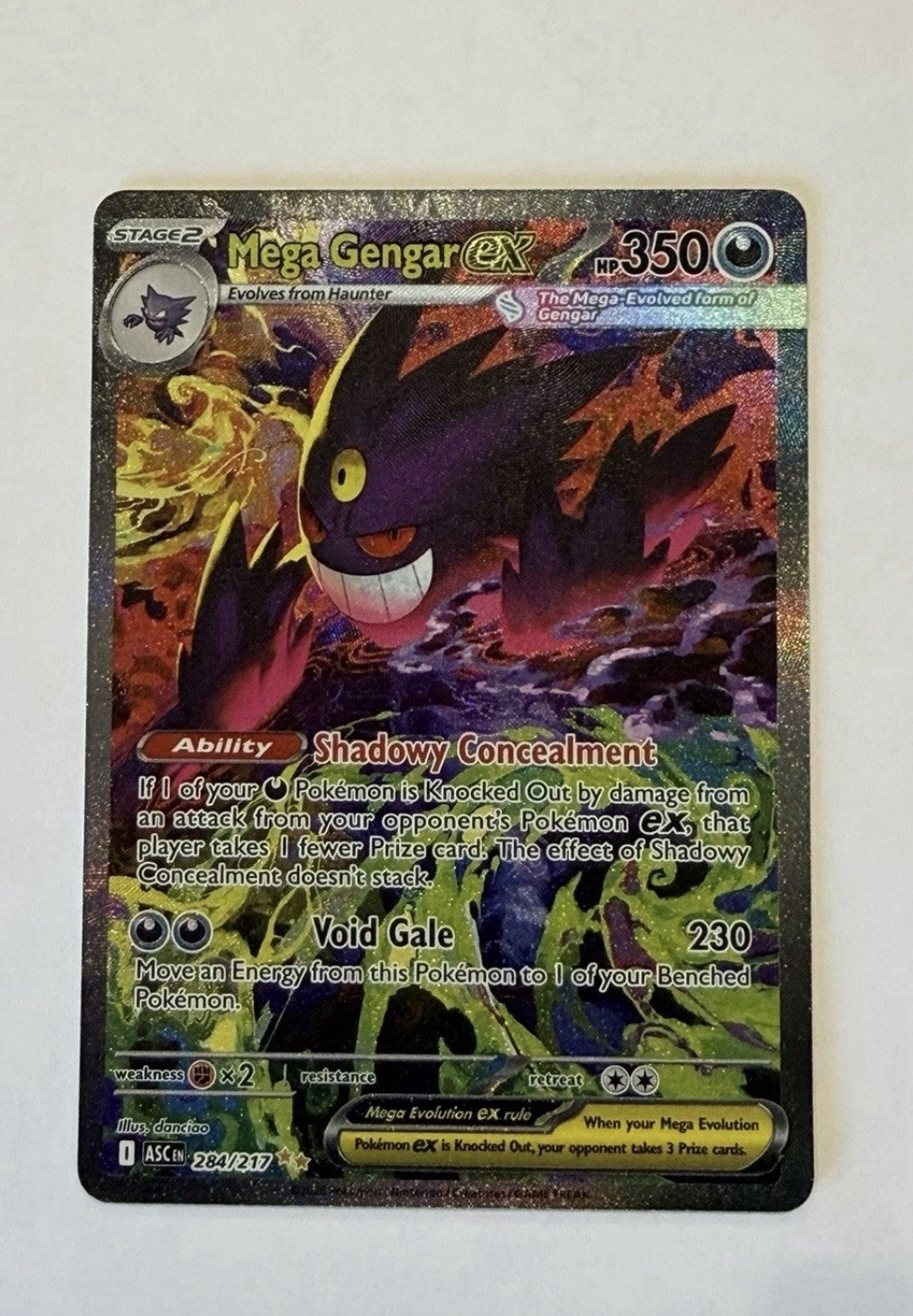 Pokémon TCG Mega Gengar SIR Ascended Heroes Mint Conditions Pokémon TCG Mega Gengar SIR Ascended Heroes Mint Conditions