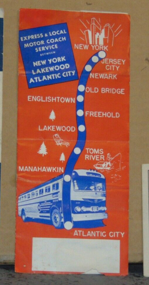 June 30, 1949 Public Service Interstate Transportaion Schedule,