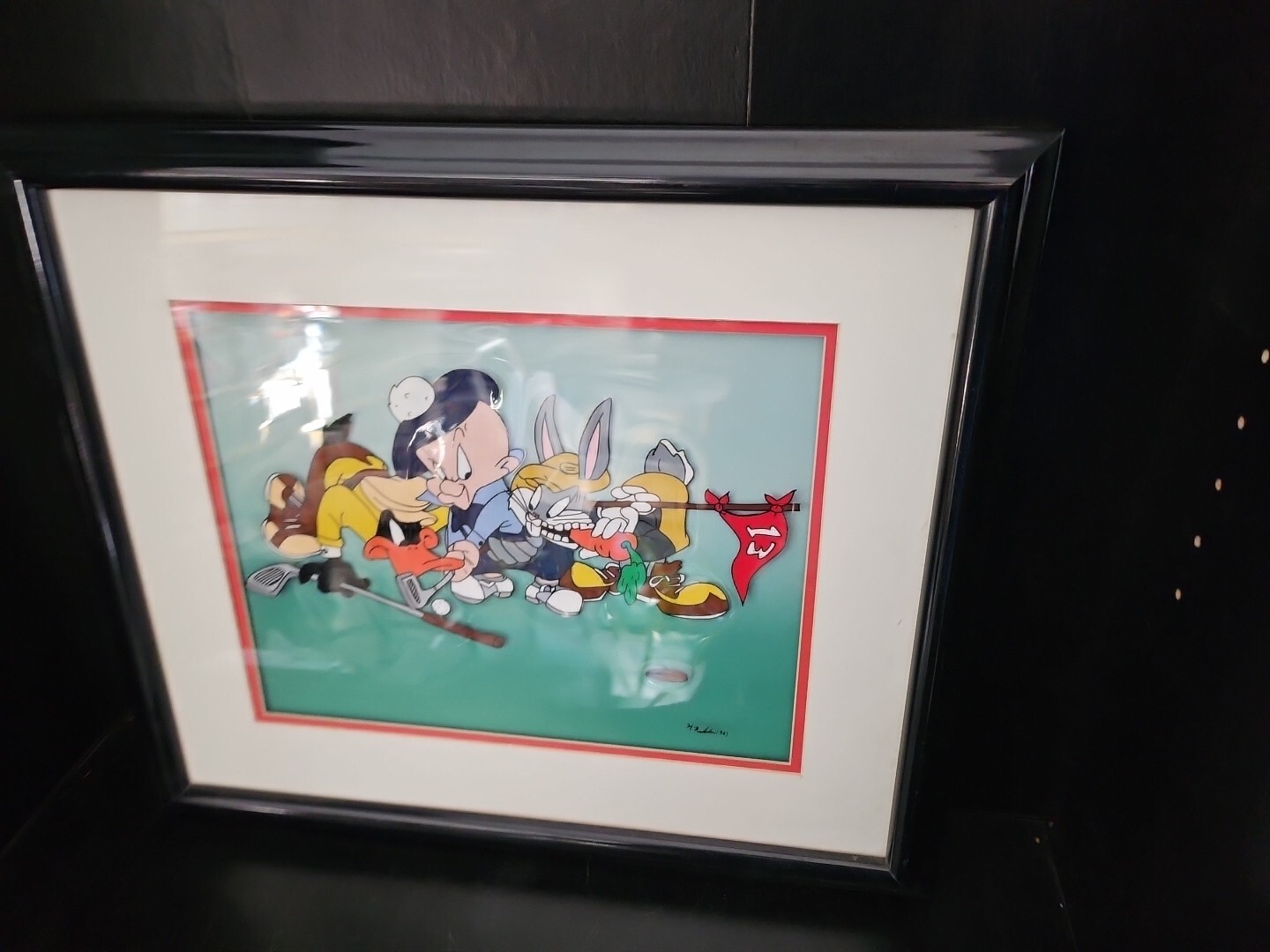 Authentic Looney Tun animation Film Cell Art picture Rare Disney Gem Grail 1998 Authentic Looney Tun animation Film Cell Art picture Rare Disney Gem Grail 1998