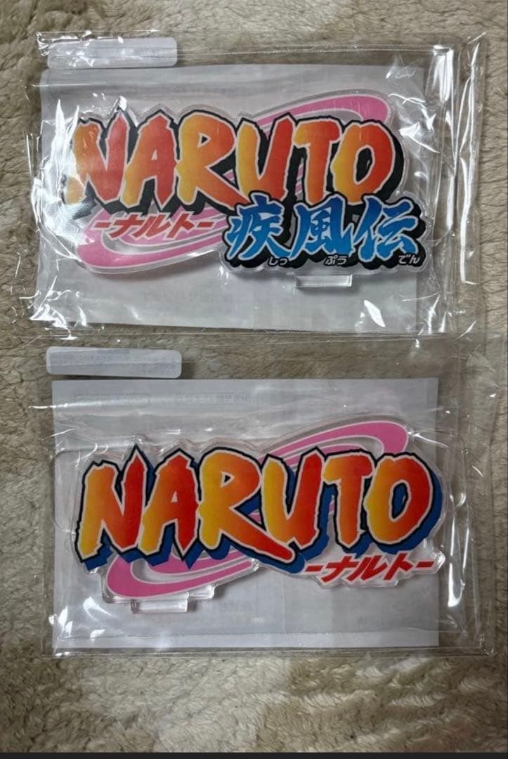 Naruto Shippuden Logo Acrylic Stand Set of 2 Character Goods CollectibleBrand: