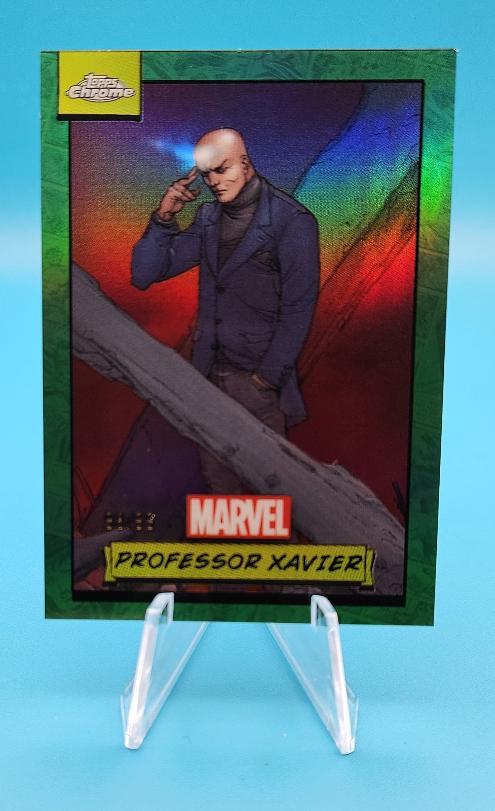 2024 Topps Chrome Marvel Professor X Green Refractor #149 #/99 CS2026X002 2024 Topps Chrome Marvel Professor X Green Refractor #149 #/99 CS2026X002