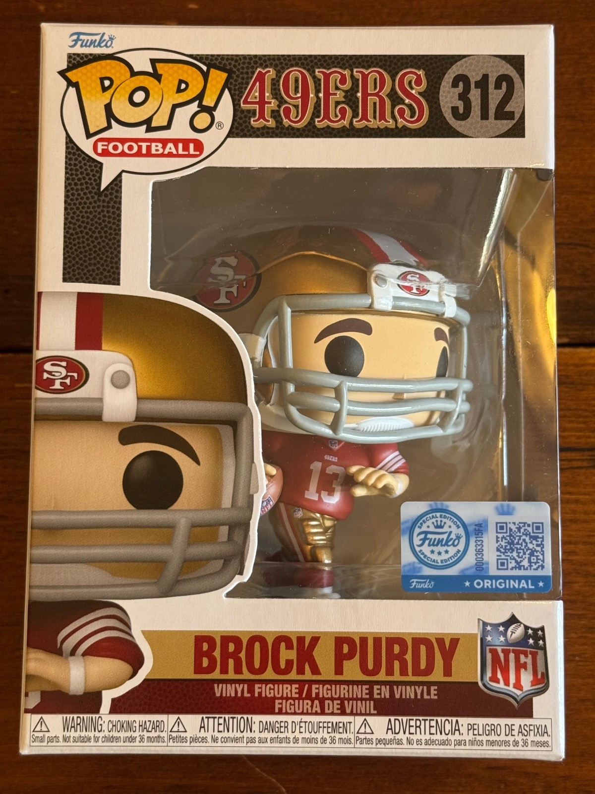 Funko - San Francisco 49ers Brock Purdy #312-New-Special Edition-FAST SHIPPING Funko - San Francisco 49ers Brock Purdy #312-New-Special Edition-FAST SHIPPING