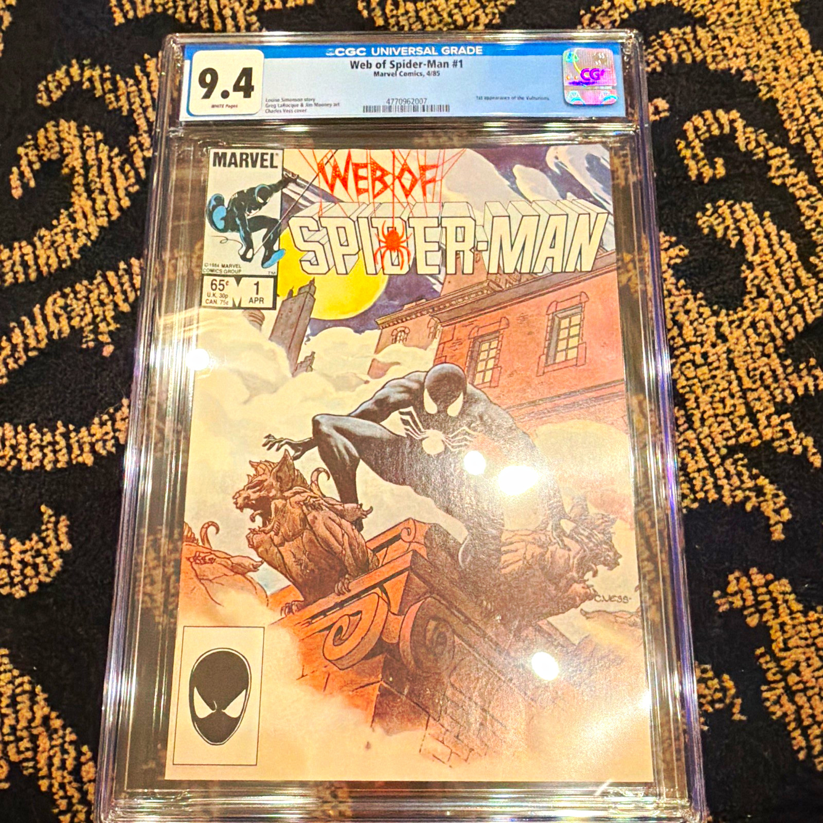 Marvel Comics Web of Spider-Man #1 CGC 9.4 (1985) Direct Edition Spider-Man
