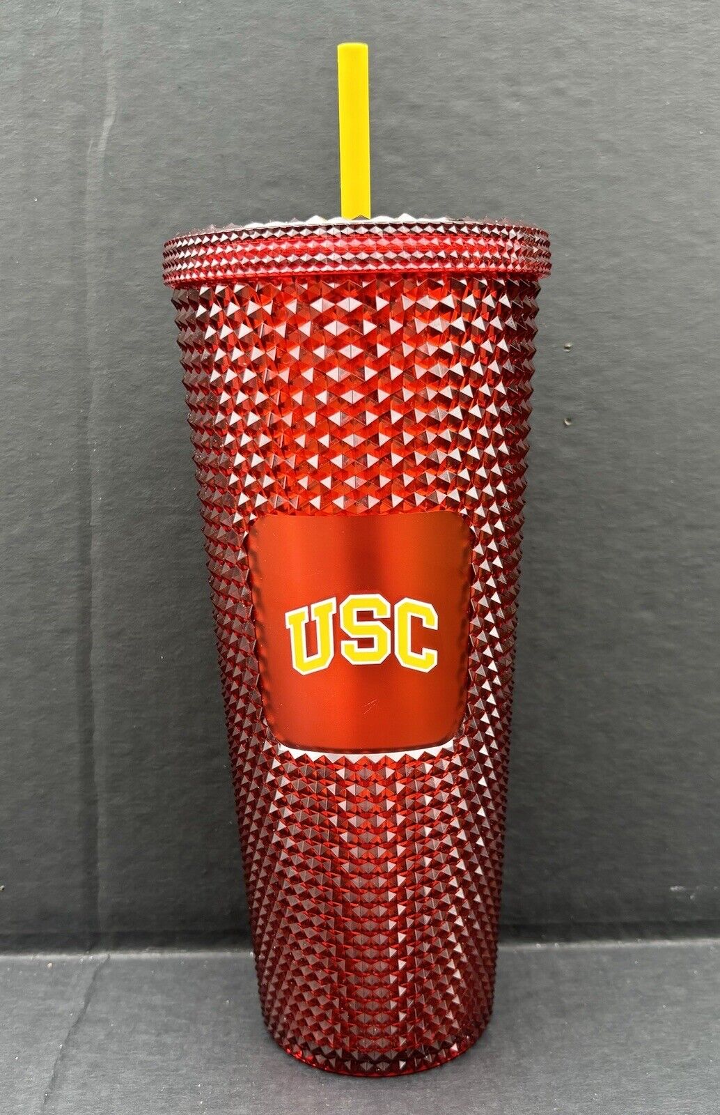 Starbucks x USC Los Angeles 2024 Exclusive Red Studded Bling Venti Tumber NWT
