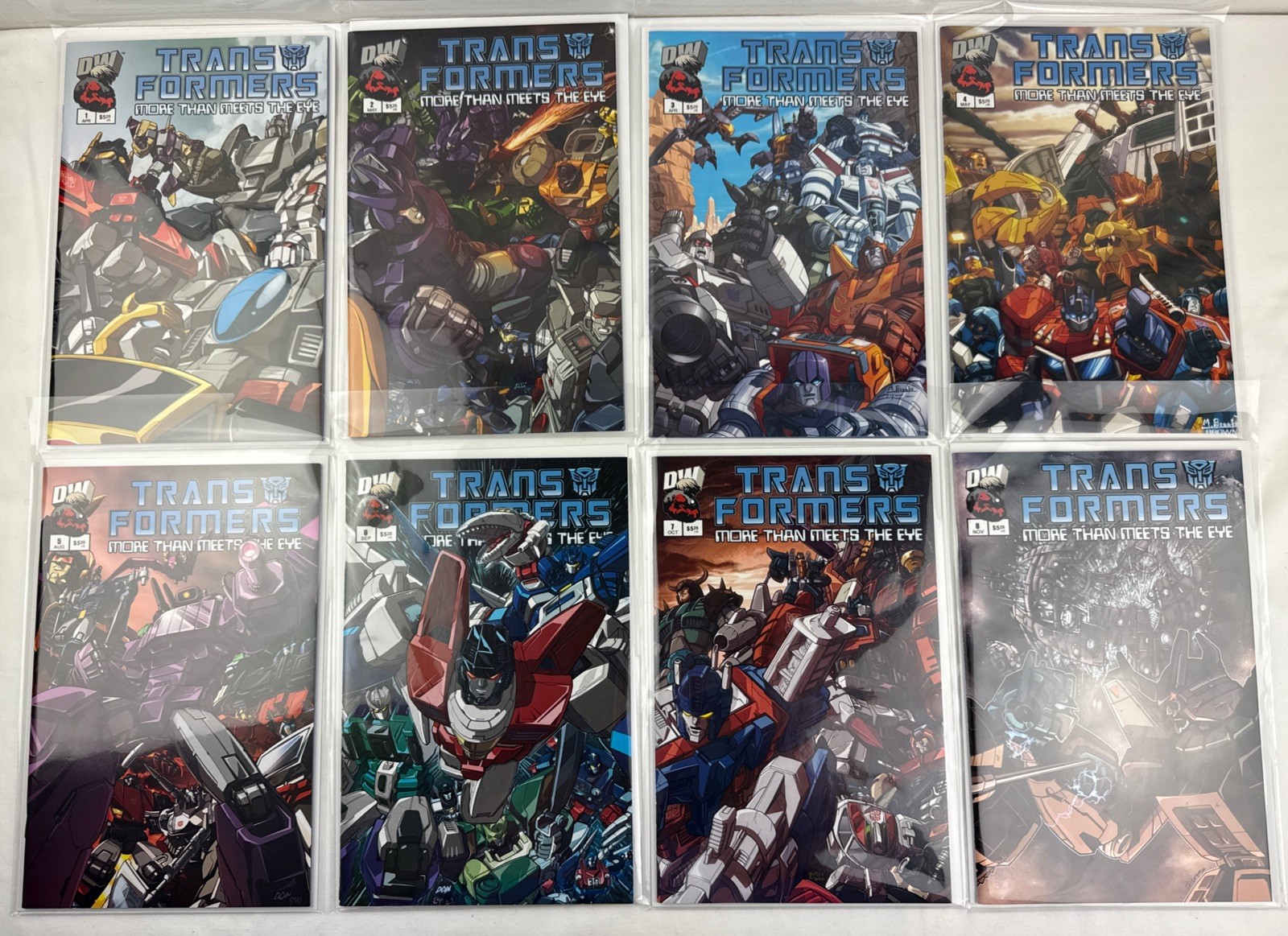 TRANSFORMERS MORE THAN MEETS THE EYE OFFICIAL GUIDEBOOK 1-8 Complete Series 2003 TRANSFORMERS MORE THAN MEETS THE EYE OFFICIAL GUIDEBOOK 1-8 Complete Series 2003