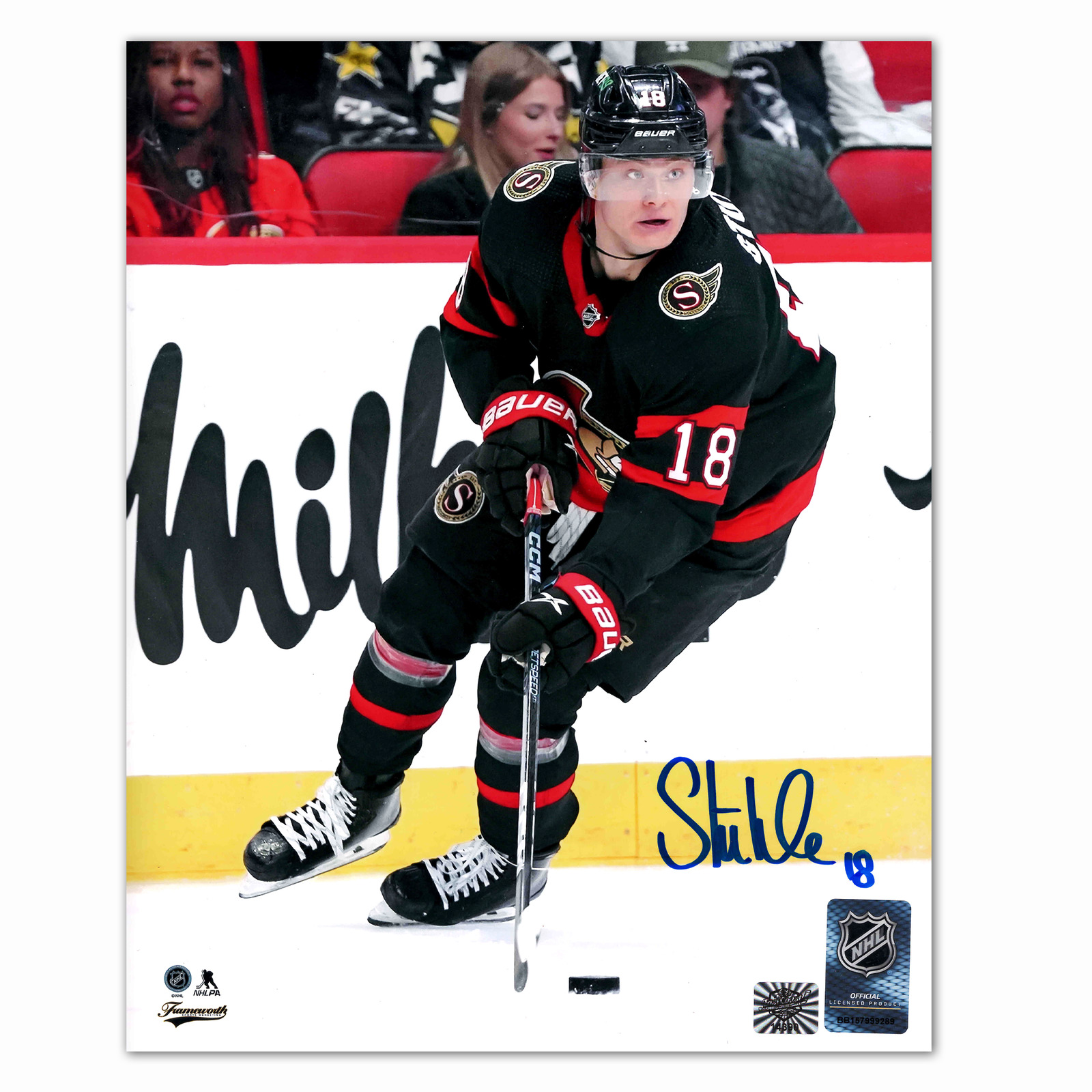 Tim Stutzle Autographed Ottawa Senators Home 8x10 Photo
