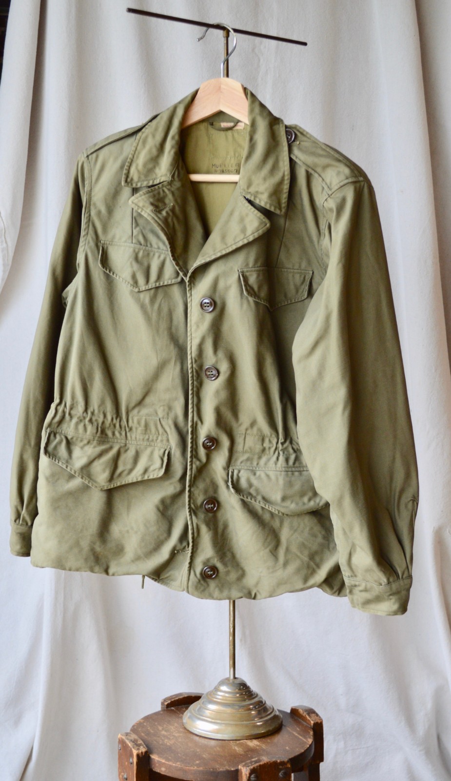 Vintage 1940's WWII M-1943 Women's field jacket WAC Named Vintage 1940's WWII M-1943 Women's field jacket WAC Named
